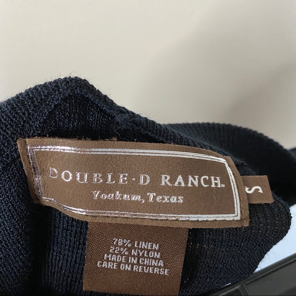 DOUBLE D RANCH black linen maxi skirt - Picture 6 of 9